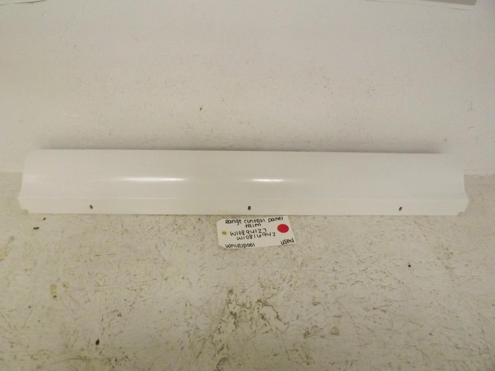 Whirlpool Range W10894127 W10816942 Control Panel Trim Used Whirlpool Range W10894127 W10816942 Control Panel Trim Used